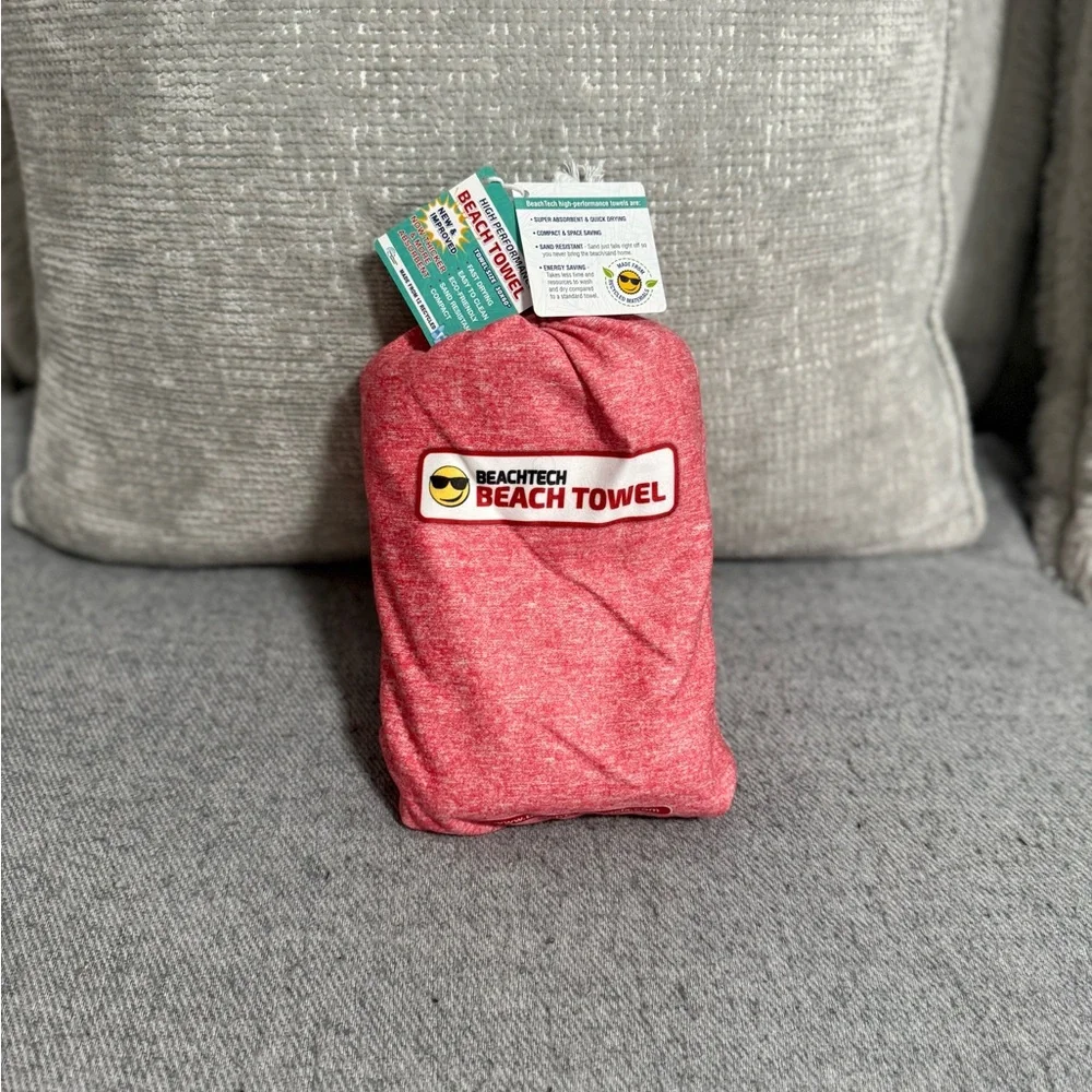 BeachTech Red Beach Towel